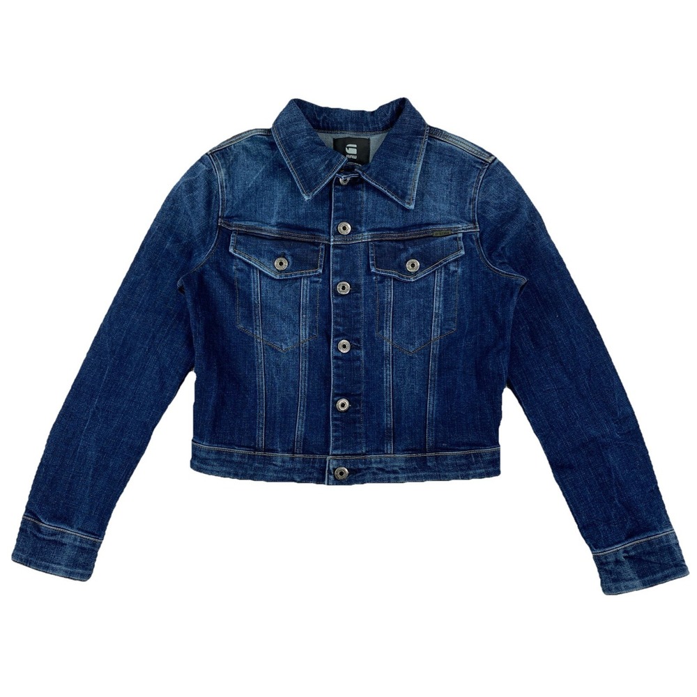 G Star Raw 3301 Classic Blue Denim Jacket Women's XS